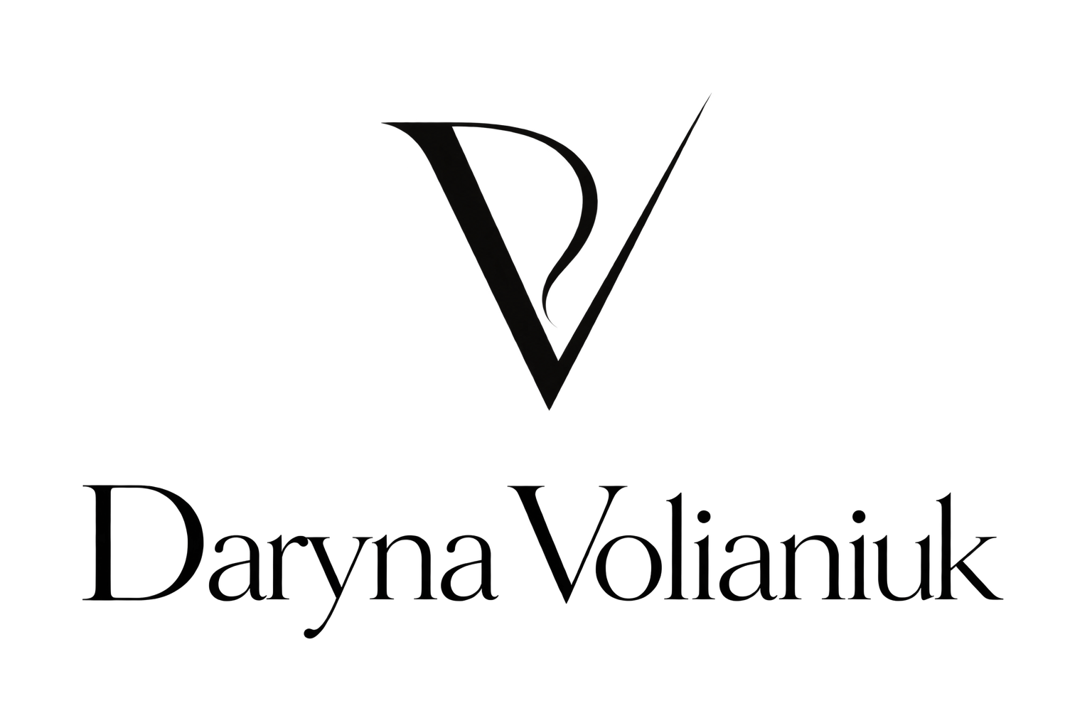 Daryna Volianiuk logo lockup