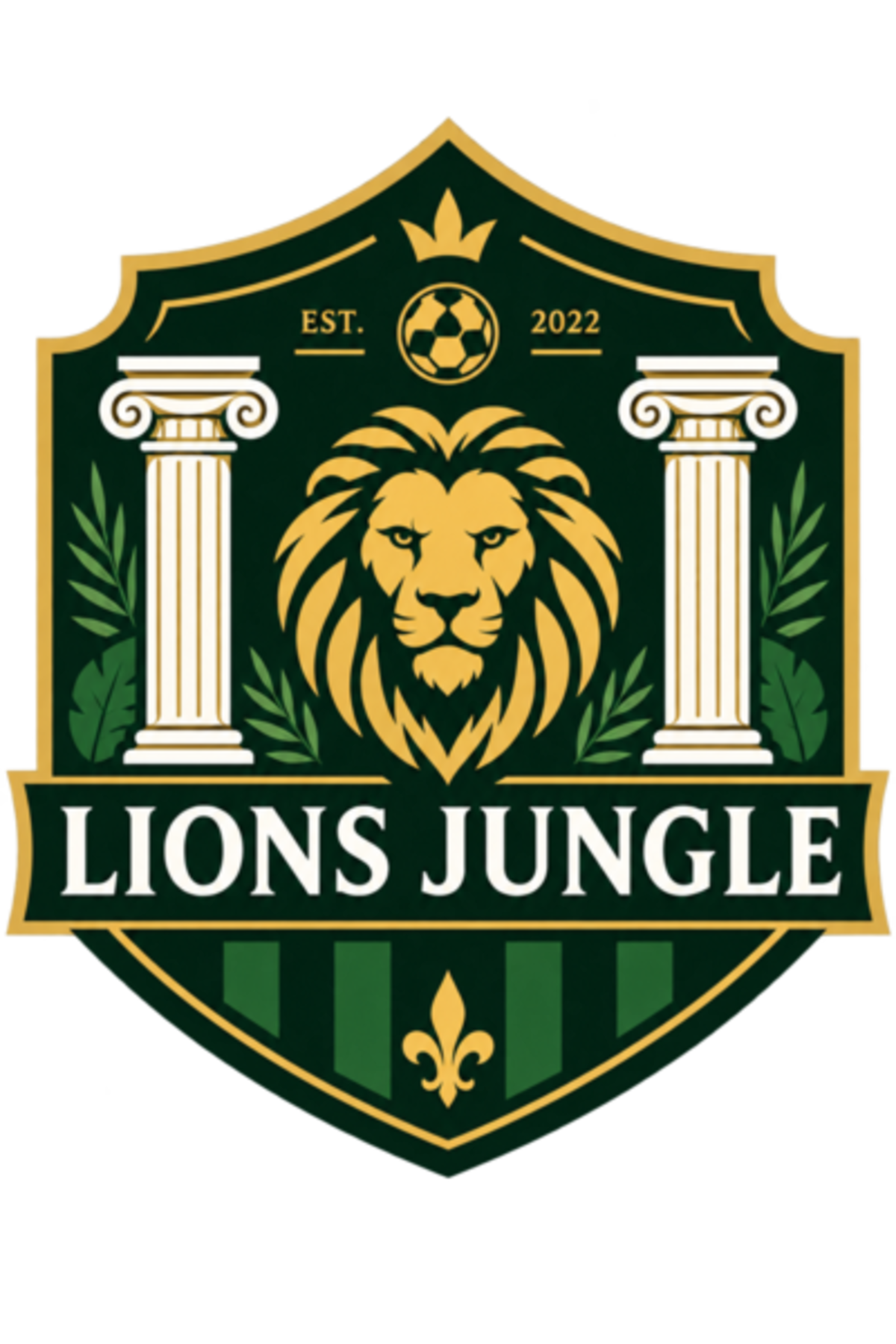 Lions Jungle logo lockup